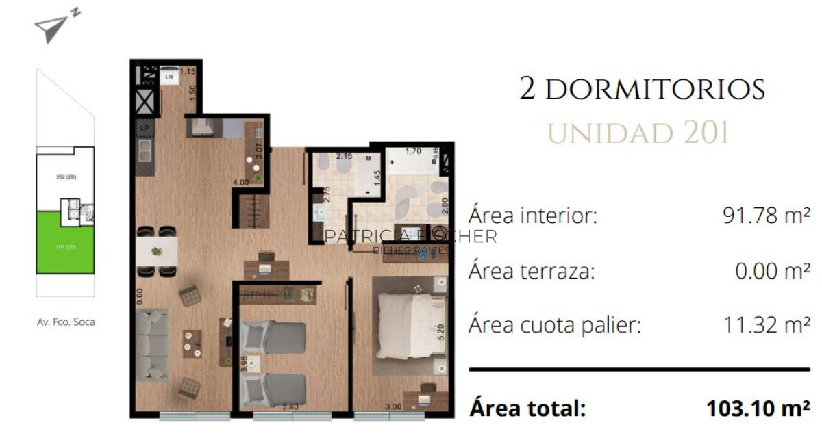 Apartamento ID.48 - Aqui  la vida urbana se vive mejor Venta Ap.Pocitos 2D 2B Amenities 