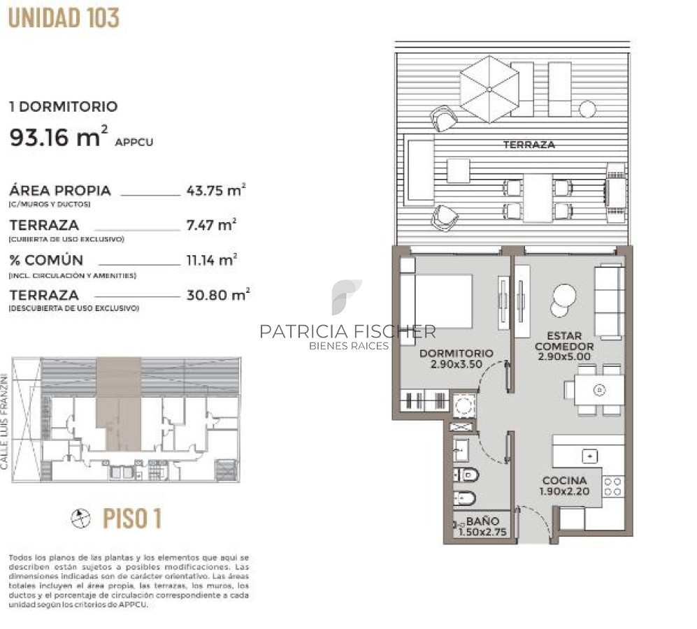 Apartamento ID.99 - Ideal Inversión - Venta Ap. P.Carretas 1D 1B terraza Amenities 