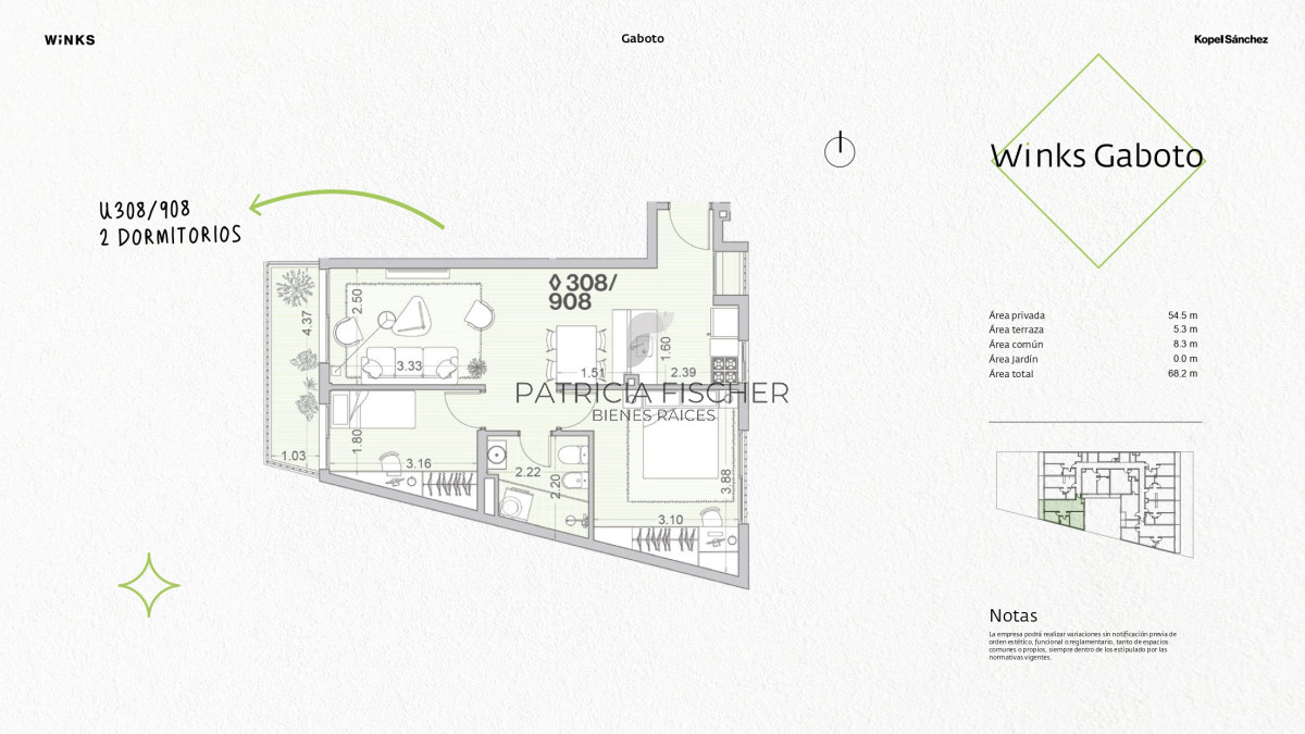 Apartamento ID.61 - Donde todo pasa - Venta Ap.Palermo 2D Terraza garage opcional Amenities 