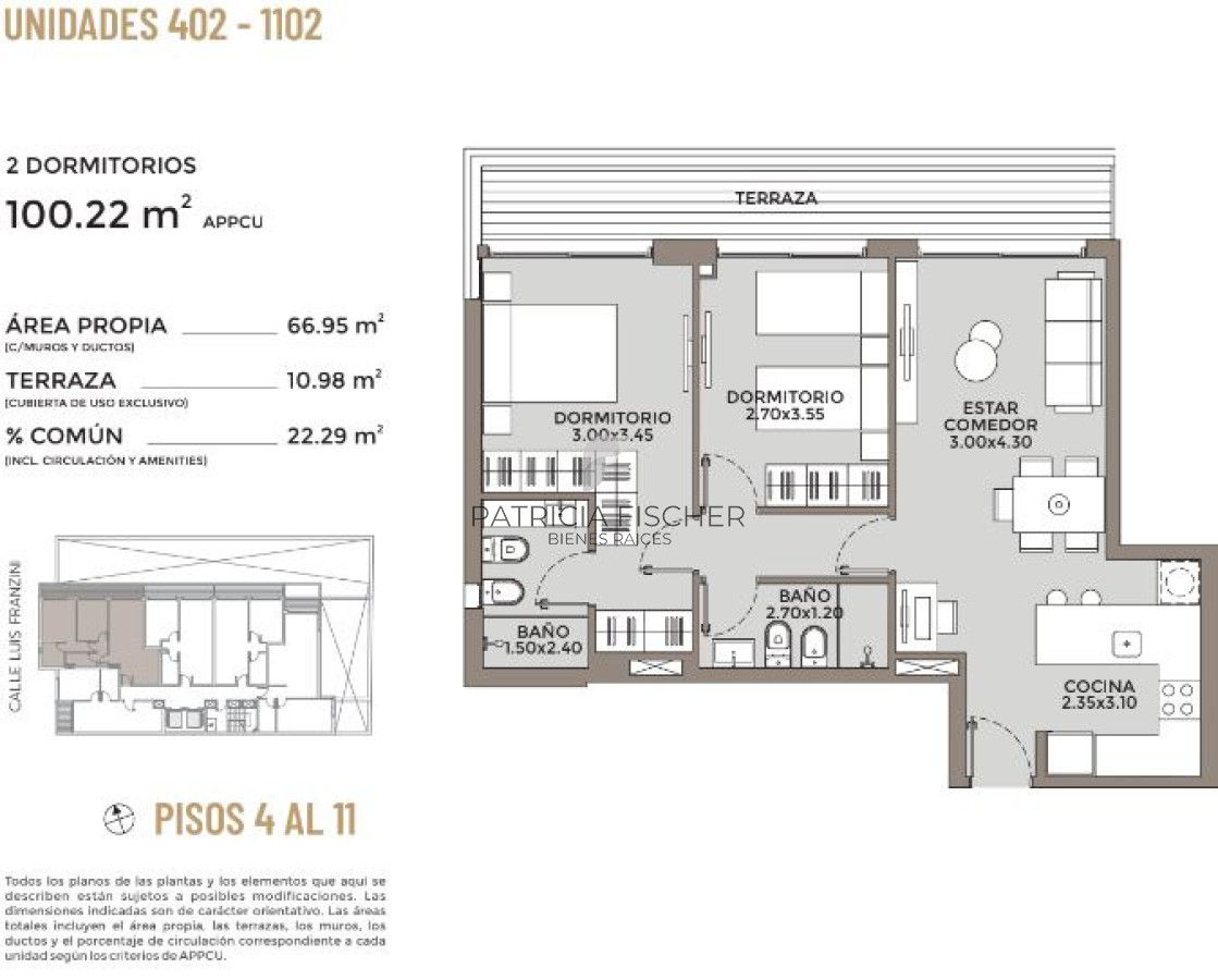 Apartamento ID.21 - Lo mejor en Punta Carretas - Venta Ap.P.Carretas 2D 2B Suite Terraza Amenities