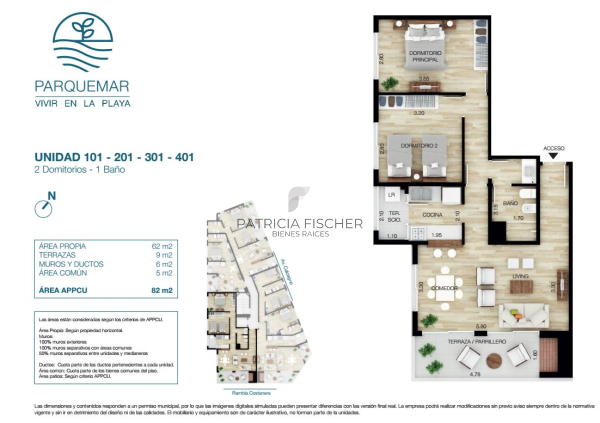 Apartamento ID.25 - Vivi frente al mar - Venta Ap.Parque Carrasco 2D 1B Terraza c parrillero Cochera Amenities LEY ANV