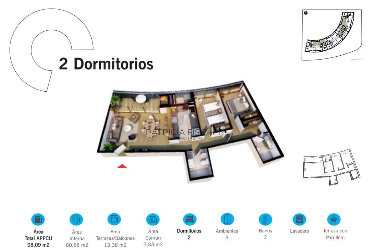 Apartamento ID.110 - Naturaleza, diseño e inversión - Venta Ap.Carrasco Norte 2D 2B Suite Terraza con parrillero Amenities 
