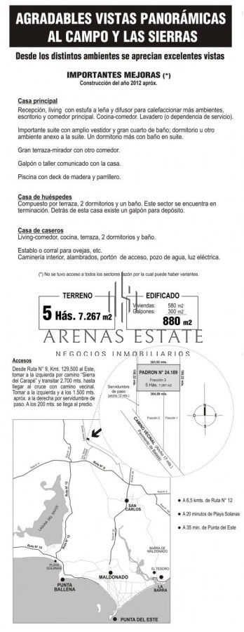 Chacra ID.3965 - Chacra con construcción en Pueblo Edén.