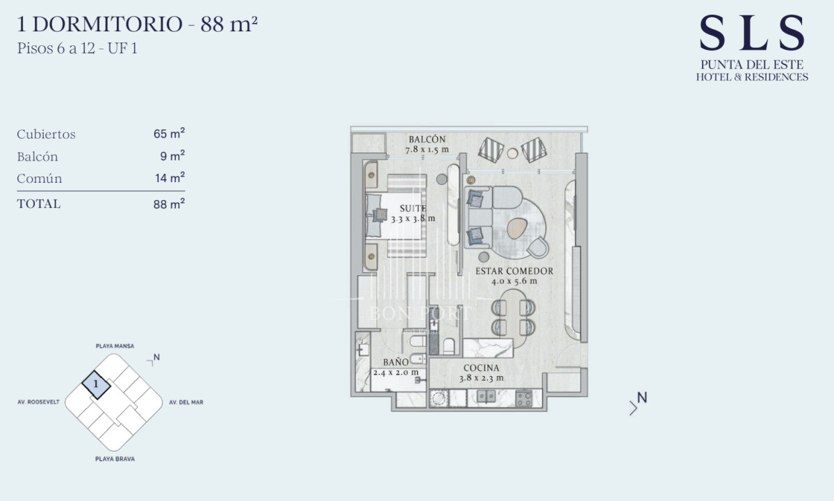 Apartamento ID.36 - Apartamento en Punta del Este, San Rafael