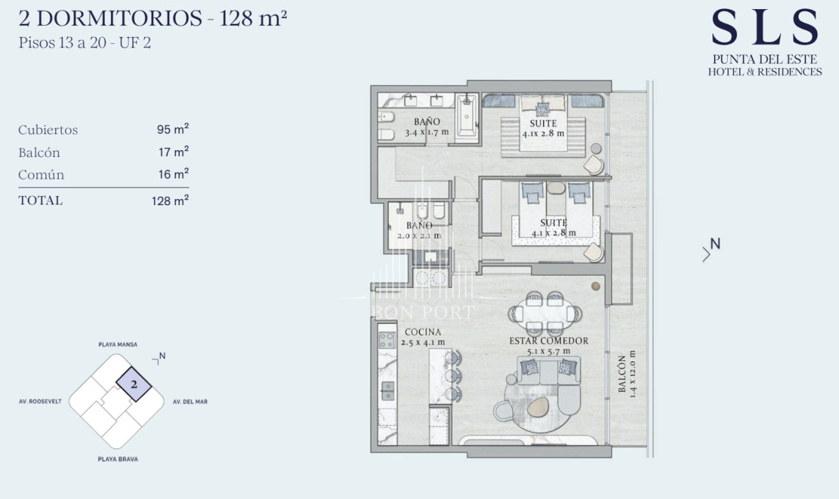 Apartamento ID.37 - Apartamento de 2 dormitorios en pozo situado en la brava ideal para inversor