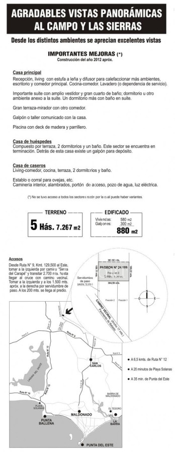 Chacra ID.4 - Chacra con construcción en Pueblo Edén.