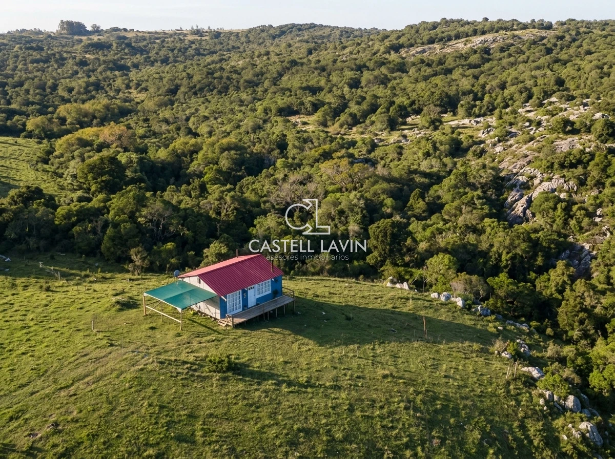 Chacra ID.1168 - Venta Chacra Turistica 5 hectáreas con cabaña 2 Dormitorios en Sierras de Carape Maldonado