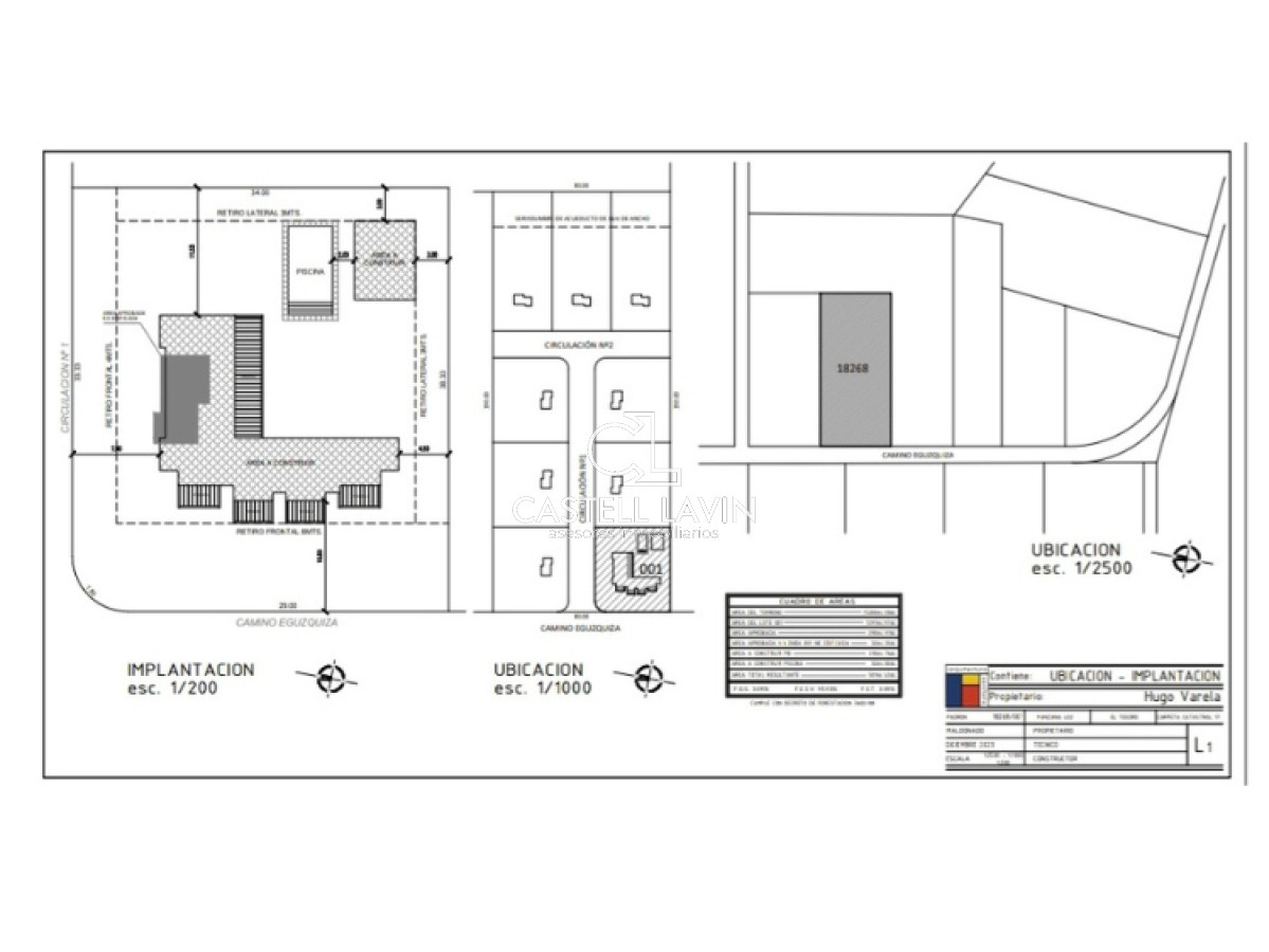 Terreno ID.106 - Venta Terreno con Proyecto Iniciado Camino Eguzquiza La Barra