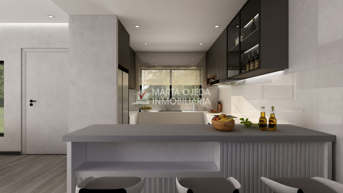 Casa ID.40824 - Casa a estrenar por Laguna del Sauce. Sistema tradicional con bloque celular (térmico). 3 dormitorios,  2 baños.