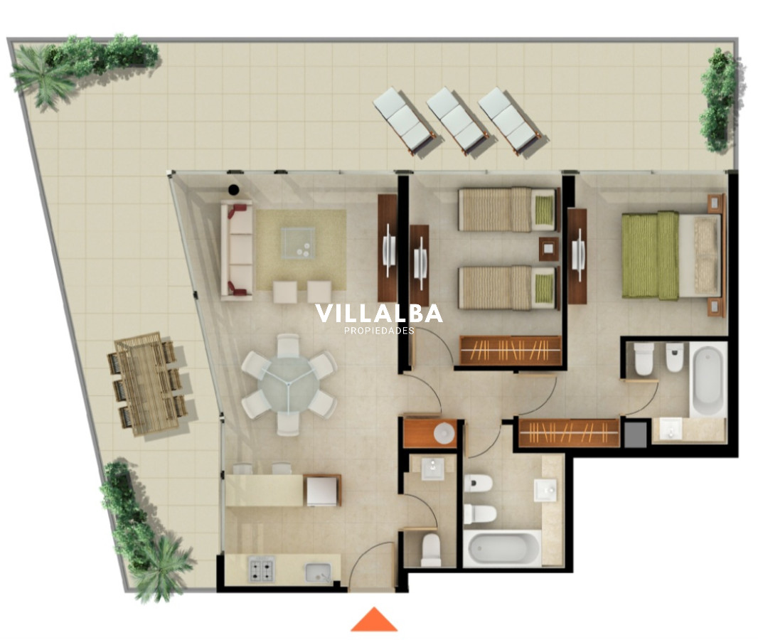 Apartamento ID.3075 - Penthouse en venta sobre Roosevelt. Con vistas inigualables de la ciudad y la playa.