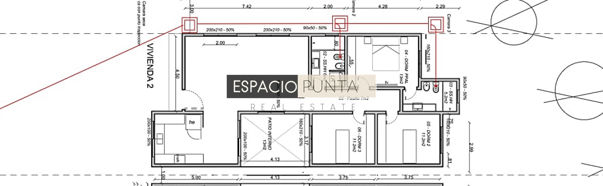 Casa ID.186 - Casa a estrenar por Laguna del Sauce. Sistema tradicional con bloque celular (térmico). 3 dormitorios,  2 baños.