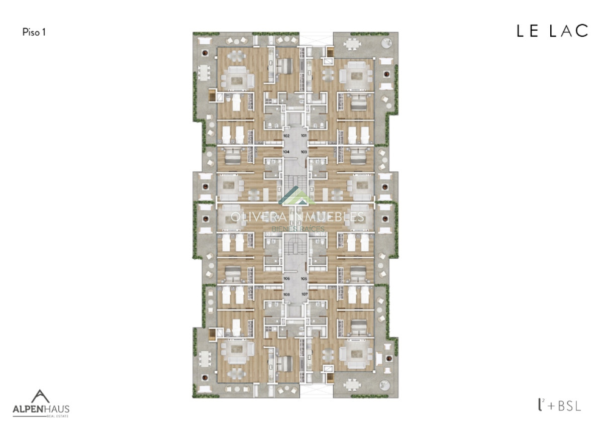 Apartamento ID.12604 - Apartamento en venta de 3 dormitorios en edificio Le Lac