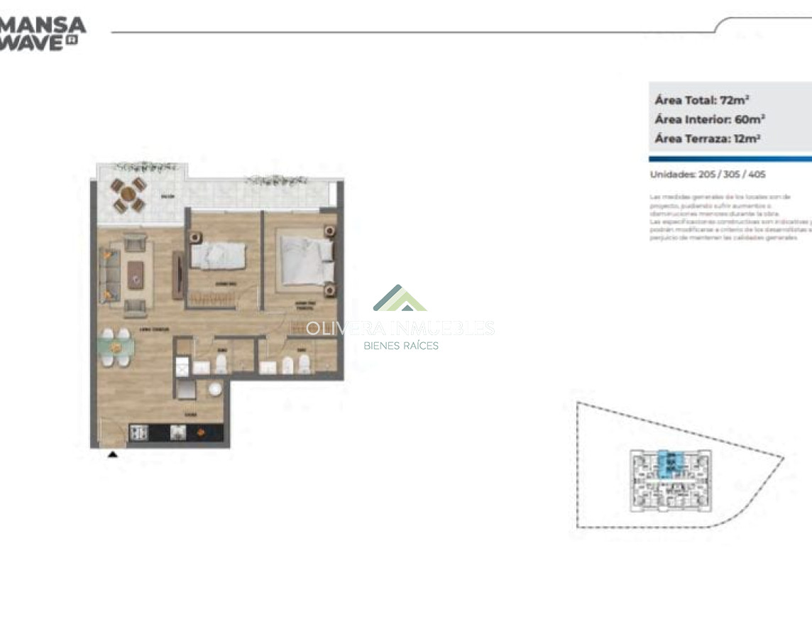 Apartamento ID.11441 - Exclusivo lanzamiento Mansa Wave-Playa Mansa