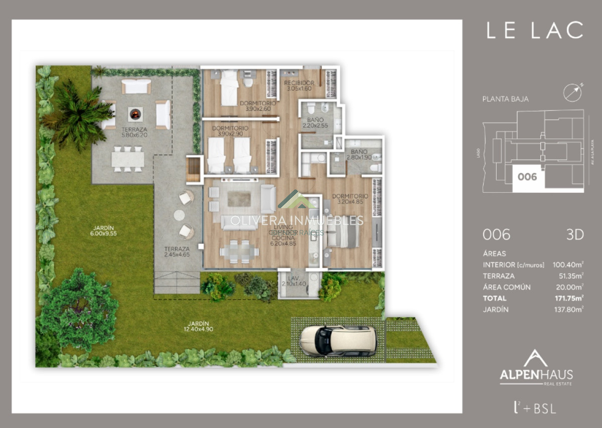 Apartamento ID.12603 - Apartamento en venta de 2 dormitorios en edificio Le Lac