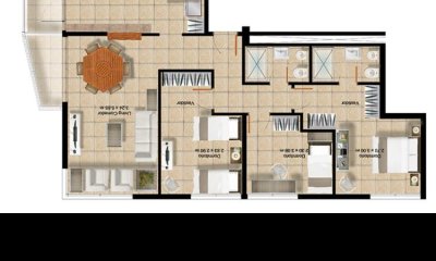 Venta de apartamentos de 3 dormitorios. Alquiler con opción a compra.-