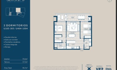 Apratamento en venta de 2 dormitorios Playa mansa Punta del Este