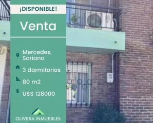 Casa de tres dormitorios en venta