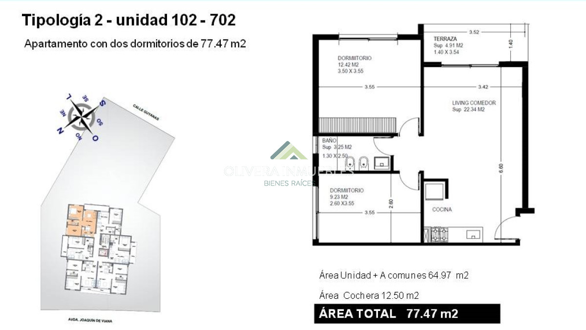 Apartamento ID.12266 - Apartamento en venta de 1 dormitorio en Punta del Este con garage incluido