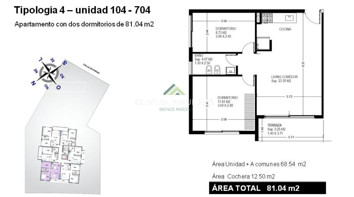 Apartamento ID.12266 - Apartamento en venta de 1 dormitorio en Punta del Este con garage incluido