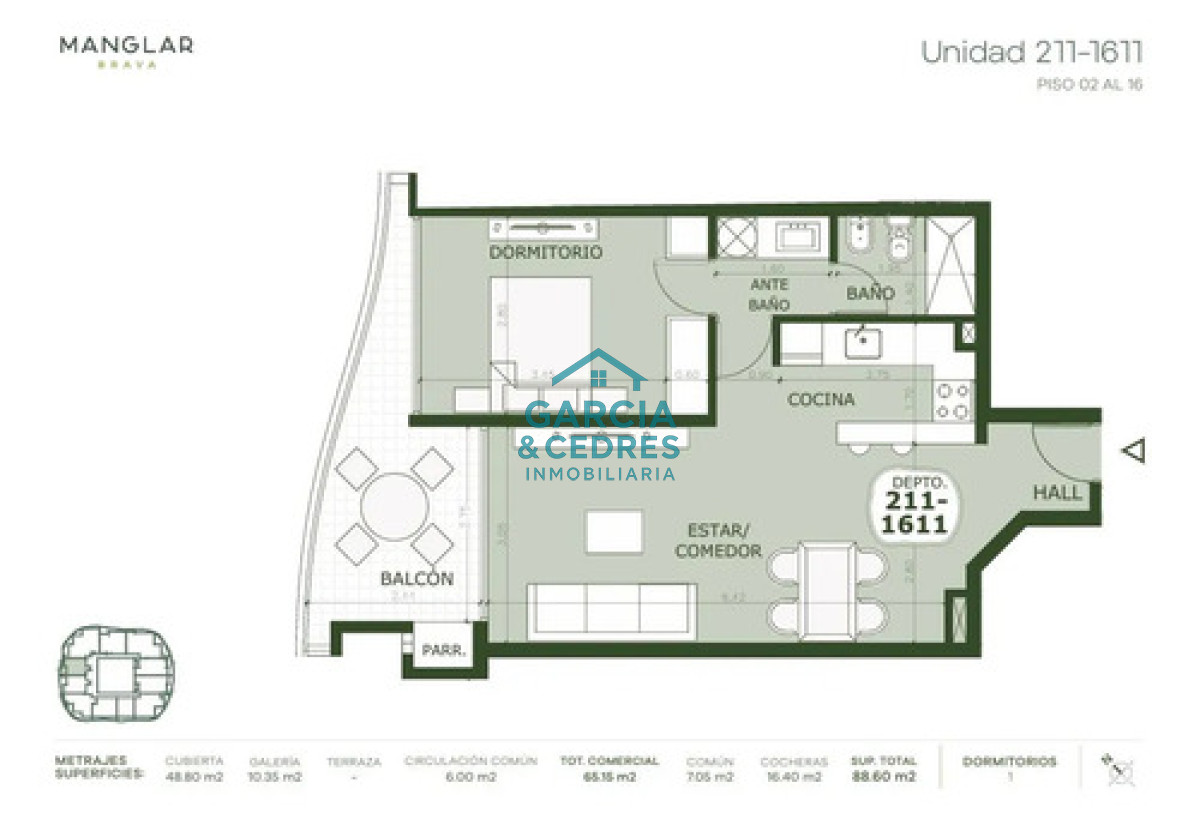 Apartamento ID.578 - Apartamento a estrenar en Manglar Brava, Punta del Este