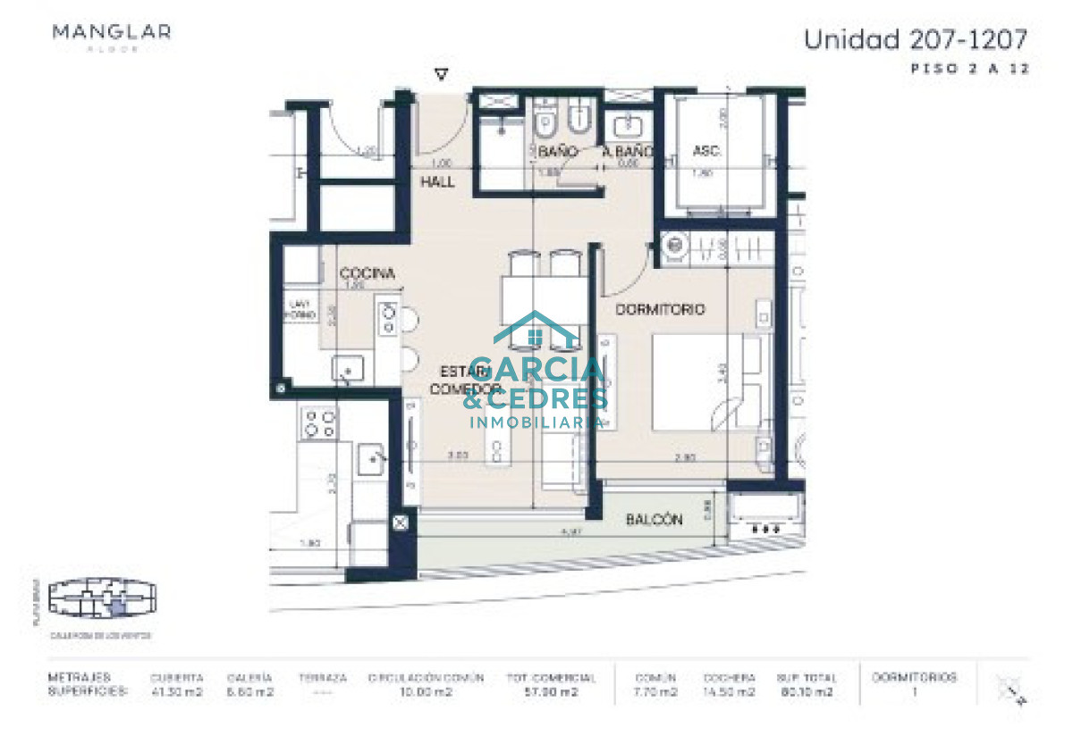 Apartamento ID.470 - Manglar Albor - Ideal Inversión en Playa Brava