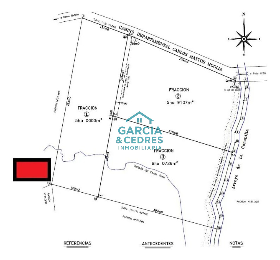 Chacra ID.123 - Excelente Oportunidad Venta de Chacras de 5 has en camino a la Nativa a U$S 74.000 