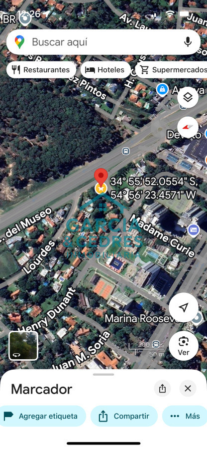 Terreno ID.7 - Terreno esquinero de 744 m2 con construcción de 87m2.  Frente Avenida Jose Gervasio Artigas