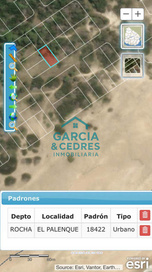 Terreno ID.261 - Terreno a metros del mar en Balneario El Palenque - Rocha 