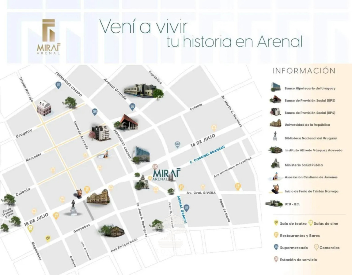 Apartamento ID.1011 - Alquiler Apartamento 1 dormitorio Cordon Montevideo N