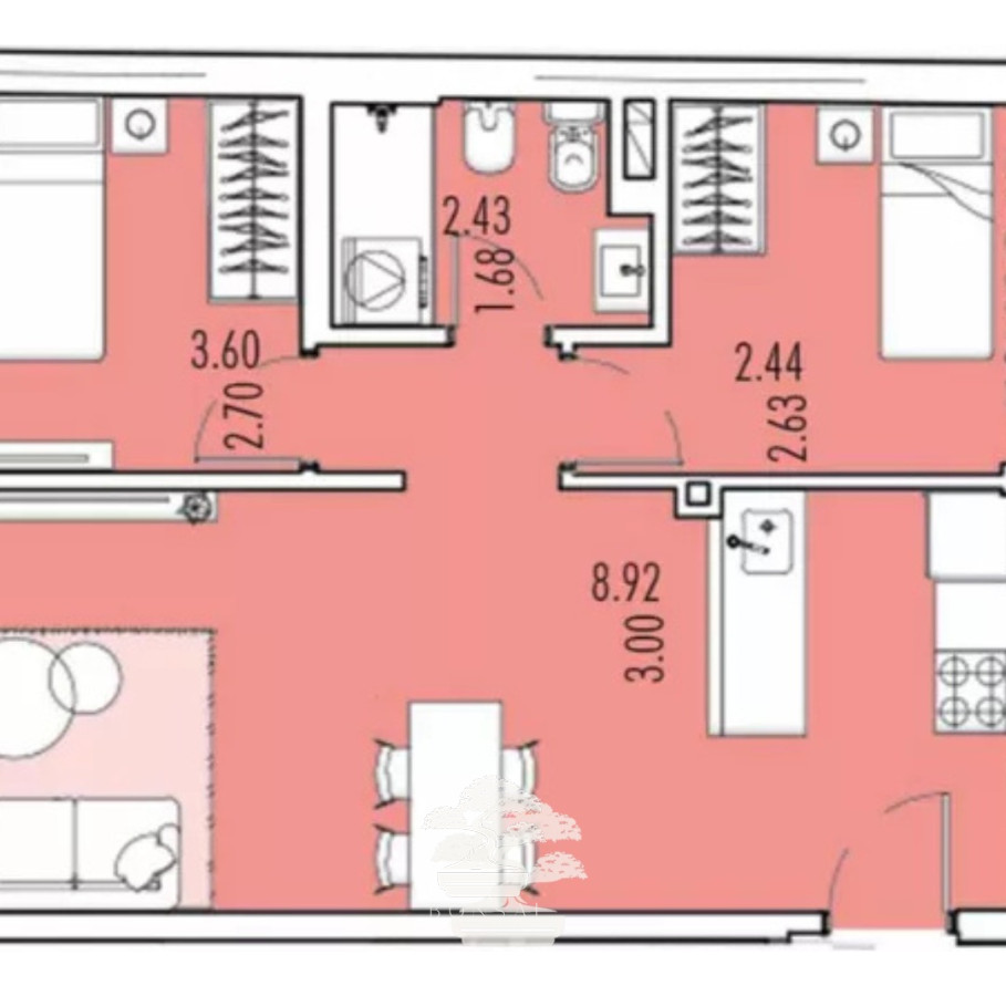 Apartamento ID.96 - Alquiler Apartamento 2 Dormitorios Cordón Montevideo N  (mono, 1 Y 2 Dorm. Disponibles)