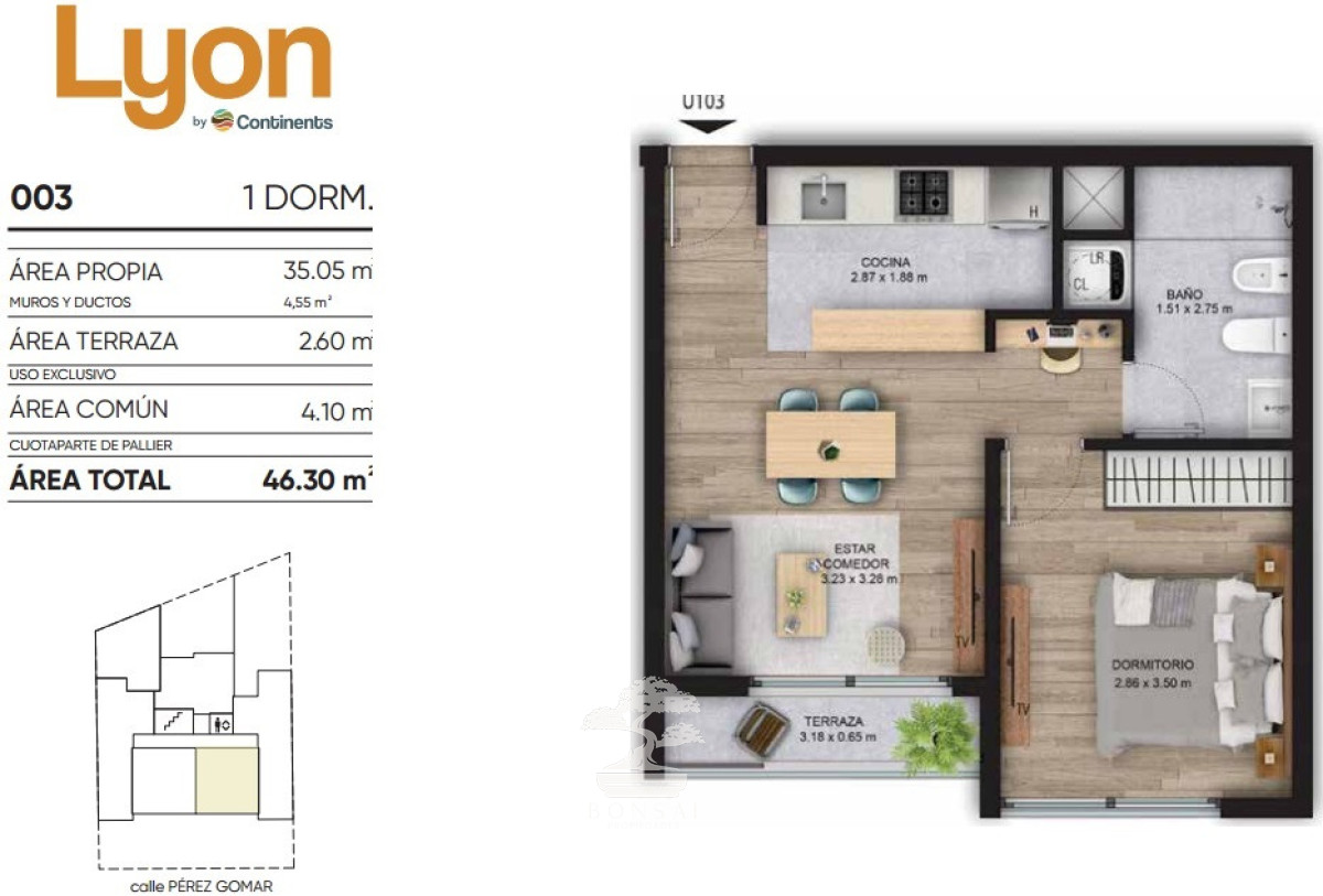 Apartamento ID.1053 - Venta Apartamento 1 dormitorio Buceo Montevideo LR