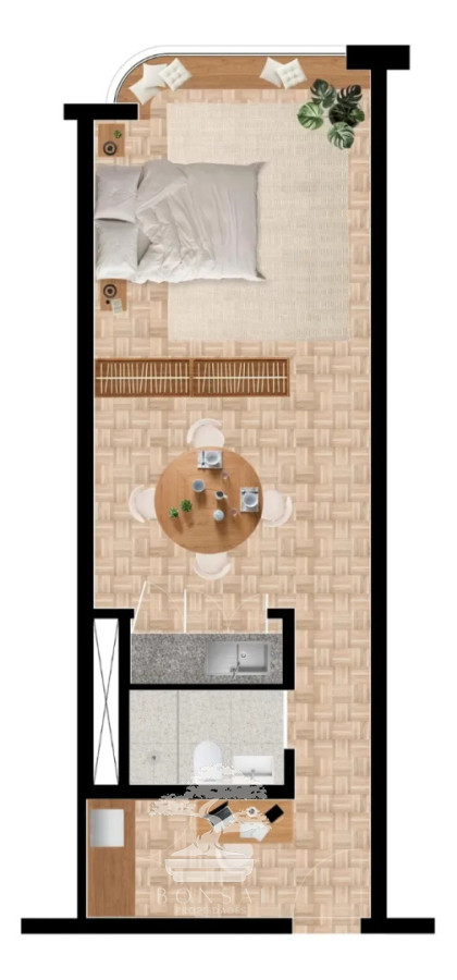 Apartamento ID.1059 - Alquiler Apartamento Monoambiente Cordon Montevideo N
