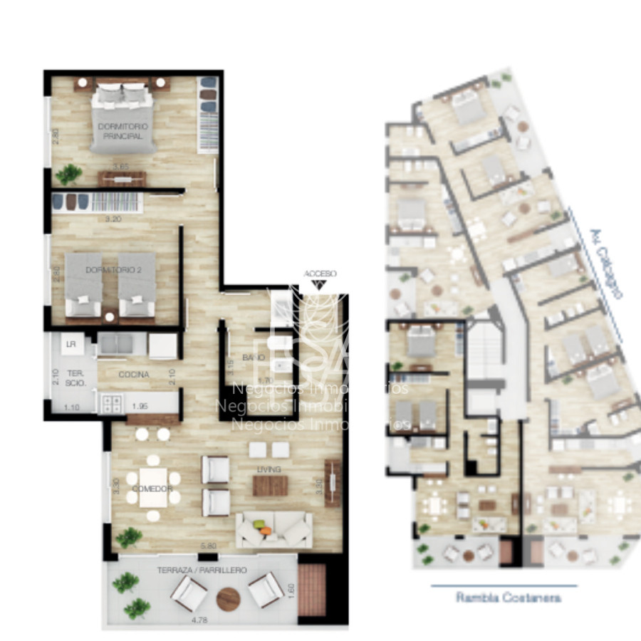 Apartamento ID.231 - Venta Apartamento 2 Dormitorios Parrillero Garage Parque Carrasco Canelones F