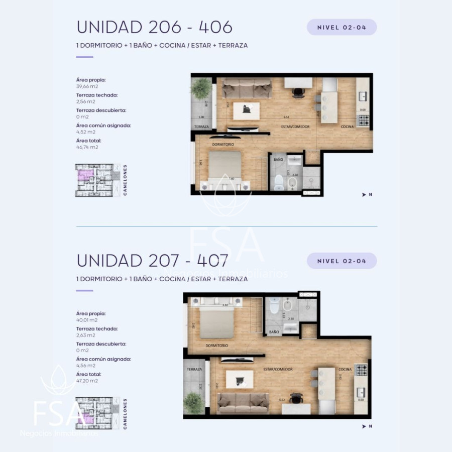 Apartamento ID.47 - Venta Apartamento Monoambiente En Pozo Cordón Sur Montevideo St St