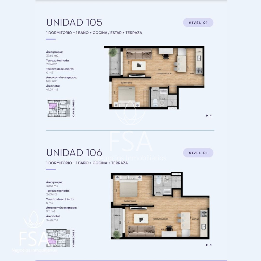 Apartamento ID.47 - Venta Apartamento Monoambiente En Pozo Cordón Sur Montevideo St St