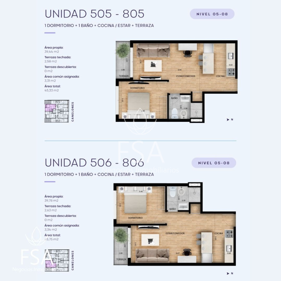 Apartamento ID.47 - Venta Apartamento Monoambiente En Pozo Cordón Sur Montevideo St St