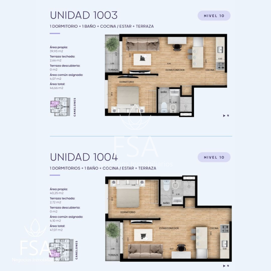 Apartamento ID.47 - Venta Apartamento Monoambiente En Pozo Cordón Sur Montevideo St St