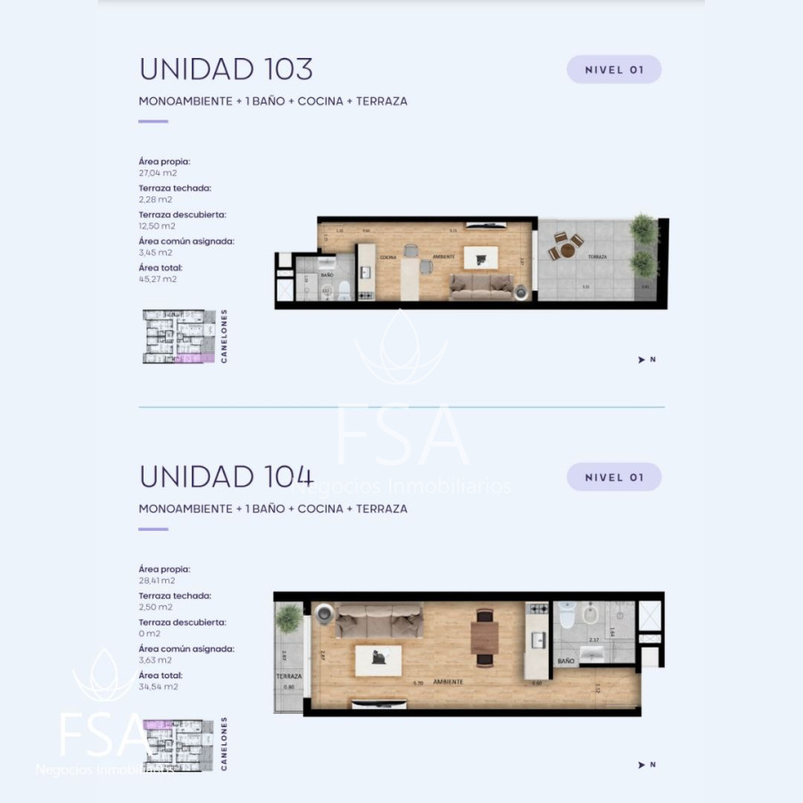 Apartamento ID.47 - Venta Apartamento Monoambiente En Pozo Cordón Sur Montevideo St St