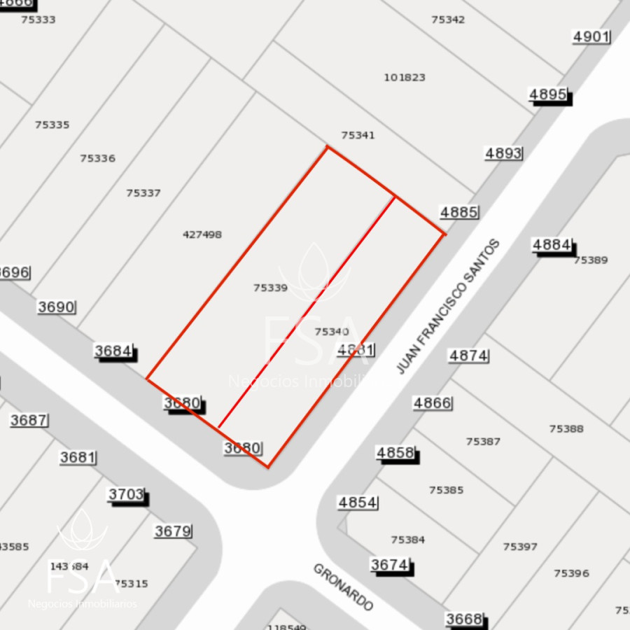 Terreno ID.60 - Venta Terreno Padron 509mts Ituzaingo Montevideo E