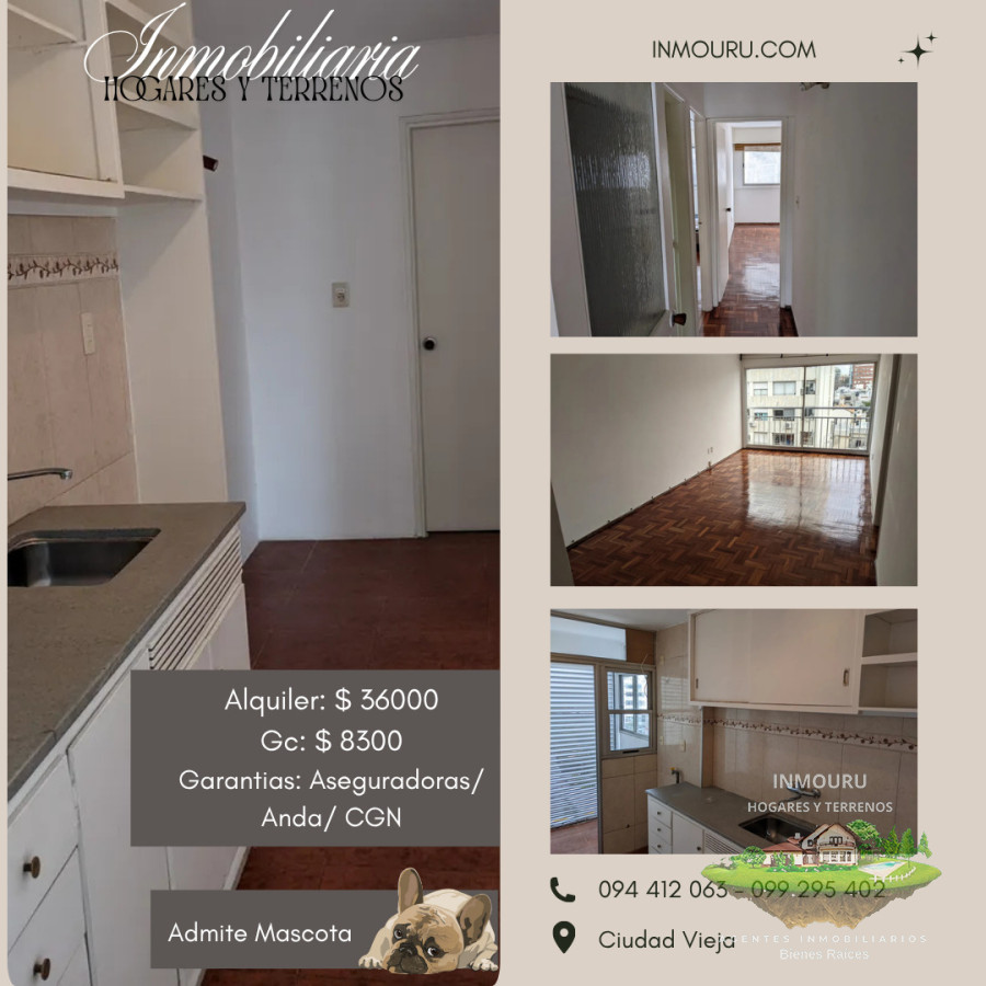 Apartamento ID.2177 - ALQUILER de apartamento de 2 dormitorios en POCITOS