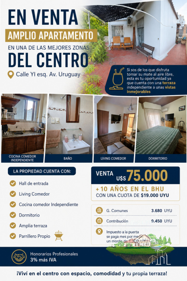 Apartamento ID.2895 - Venta Amplio Apartamento en Pleno Centro