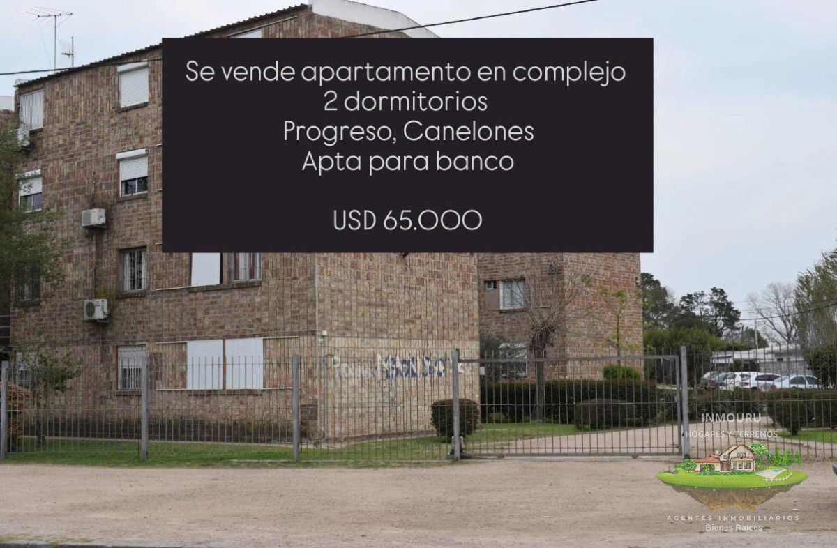 Apartamento ID.928 - Se vende apartamento de 2 dormitorios, Progreso.