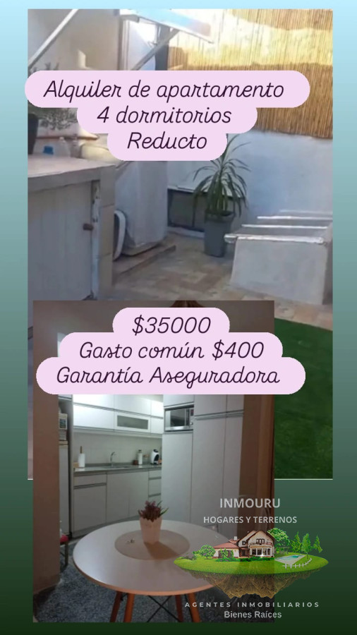 Apartamento ID.920 - Alquiler de apartamento en Reducto, 4 dormitorios.