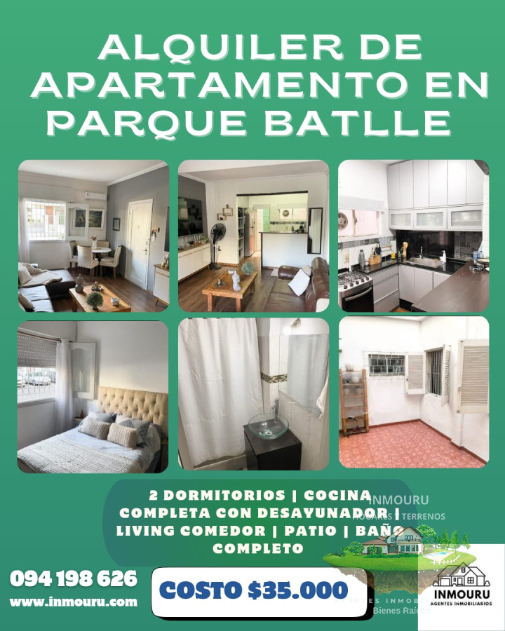 Apartamento ID.1210 - Alquiler de apartamento en Parque Batlle 
