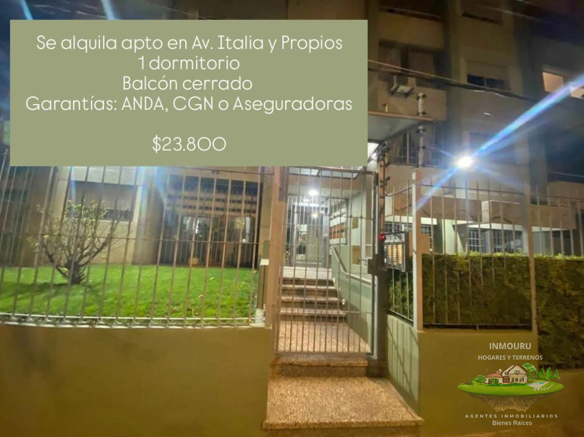 Apartamento ID.955 - Se alquila apartamento de 1 dormitorio en La Blanqueada 