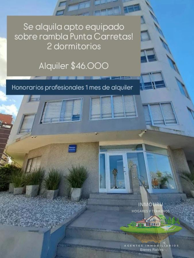 Apartamento ID.694 - Se alquila apto equipado, 2 dormitorios, Punta Carretas
