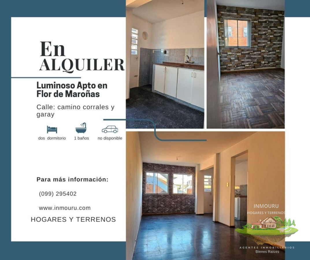 Apartamento ID.2635 - Alquilo Amplio Y Luminoso Apto en complejo cerrado ubicado en flor de Maroñas