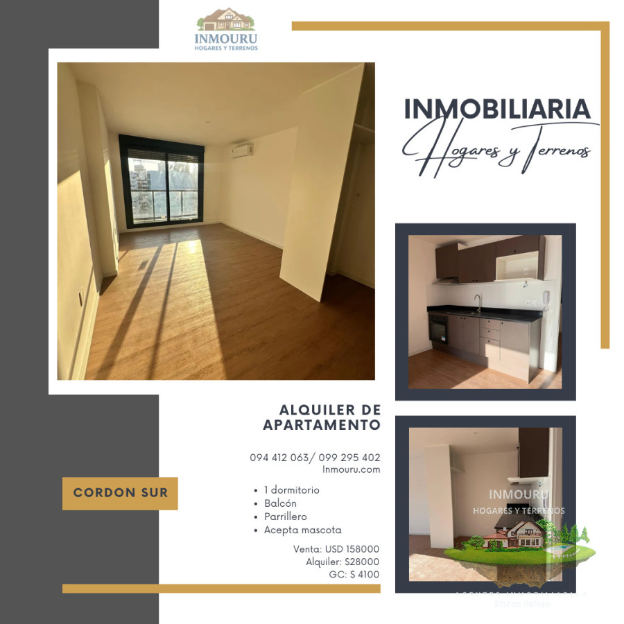 Apartamento ID.2216 - ALQUILER de apartamento en CORDON SUR