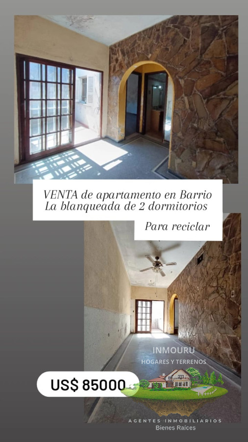 Apartamento ID.775 - VENTA de apartamento a reciclar de 2 dormitorios en LA BLANQUEADA