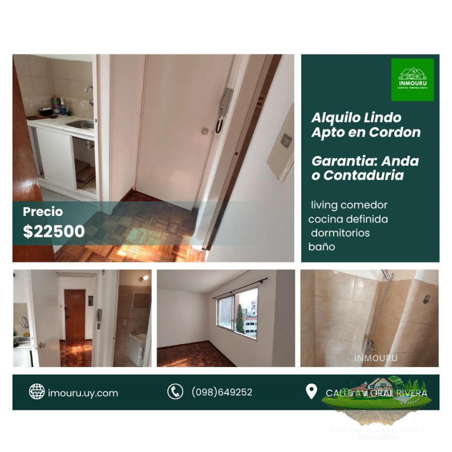 Apartamento ID.2171 - Alquilo Lindo y luminoso Apto en Cordón